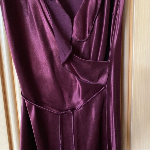 Vintage y2k satin midi dress purple - Picture 6 of 8